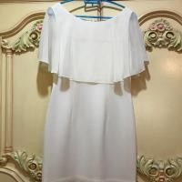 ราคา เดรสสั้น สีขาวครีม (1131956606)