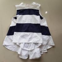 ราคา เสื้อแขนกุด ลายทางสีกรมท่าสลับขาว (3832452835)