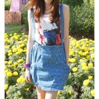 ราคา เอี๊ยมกระโปรง ถอดสายได้ แบรนด์tokyo fashion มือ2 (283006927)