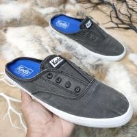 ราคา Keds แท้เปิดส้น สีเทาฟอก มือสอง ป้าย 37 แต่ขอ 36-36.5 ใส่ได้(23 cm) (20156637547)