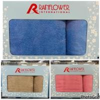 ราคา ชุดผ้าขนหนู Rainflower ผ้าเช็ดตัว 27*54 นิ้ว+ผ้าเช็ดผม 15*30 นิ้ว Cotton 100 % รุ่น MSG31199AS (23370219771)