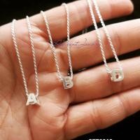 ราคา สร้อยคอเงินแท้92.5 สร้อยคอเงินแท้พร้อมจี้เงิน จี้ตัวอักษรเงินแท้ เครื่องเงินHandmade เงินแท้92.5 จี้เงินแท้ (9564136225)