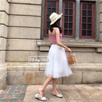 ราคา กระโปรงผ้ามุ้ง 3ชั้น สีขาว ส่งฟรี (7716753626)
