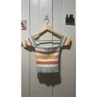 ราคา ปาดไหล่ไหมพรมสีรุ้งพาสเทล (8924922227)