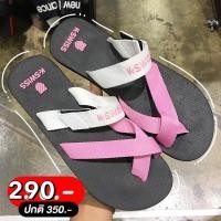 ราคา K-SWISS Khis 2 Tone รองเท้าแตะผู้หญิง เบอร์ 38สีขาว-ชมพู (9050475038)