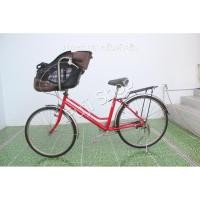ราคา จักรยานแม่บ้านเด็กอ่อนญี่ปุ่น - ล้อ 24 / 26 นิ้ว - มีเกียร์ - สีแดง [จักรยานมือสอง] (19363389265)
