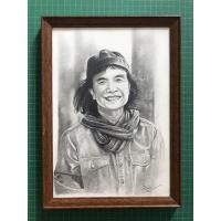 ราคา รับวาดภาพ รับวาดรูปพร้อมกรอบ รับวาดภาพขาวดำ ภาพวาดขาวดำ ภาพลายเส้น A4 (13710371549)