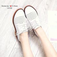 ราคา คัชชูลายฉลุหนังนิ่ม (726927510)