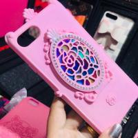 ราคา iPhone7 เหลือชมพูเข้ม/ชมพูอ่อน เคสกระจกเจ้าหญิง anna sui งานนิ่ม คลุมรอบตั้งได้ (40542215)