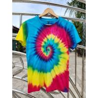 ราคา เสื้อมัดย้อม เสื้อยืดมัดย้อม งานมัดมือ ย้อมเย็น สีไม่ตก เสื้อเที่ยวทะเล เสื้อสงกรานต์ สินค้าใหม่มือ1 ลายก้นหอย สีสดใส (23074067469)