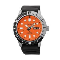 ราคา Seiko นาฬิกาข้อมือ รุ่น SRP589 - black/orange (295577164)
