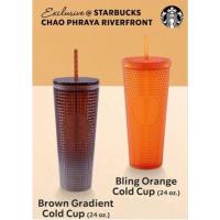 ราคา พร้อมส่งStarbucks Bling Orange Cold cup 24oz. (16500088320)