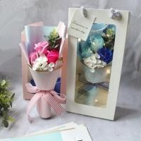 ราคา ช่อดอกไม้ วาเลนไทน์ รับปริญญา งานแต่ง แสดงความยินดี (พร้อมส่ง) แถมฟรีถุงใส่+ไฟ (4378819388)