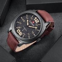 ราคา หรูหราในราคาเบาๆนาฬิกาข้อมือชาย กันน้ำ naviforce watch แท้ รุ่นNF9127-BYD.BN สายหนัง ของแท้100% (863311763)