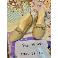 ราคา รองเท้าคัชชูสีครีม หรูหรา (20368186582)