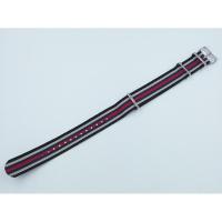 ราคา สายนาฬิกา ผ้านาโต้ สีดำ เทา น้ำเงิน แดง (84302948)