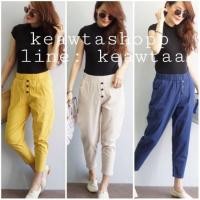 ราคา กางเกงผ้าลินิน กางเกงลินิน ทรงบอลลูน (2344742929)