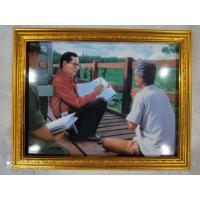 ราคา กรอบรูปมงคล ภาพมงคล ภาพในหลวงรัชกาลที่9ทรงประทับบนสะพานไม้กับราษฎรข้างรถพระที่นั่ง ขนาดภาพรวมกรอบ 18x23 นิ้ว (12758644268)