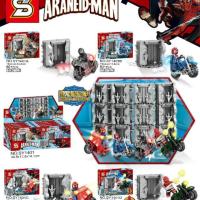 ราคา ส่งฟรีEMSไม่ต้องใช้โค้ด SY1401: Spider-Man Hall of Costume/Costume Display With Minifigures (เลโก้จีน สไปเดอร์แมน) (5916721776)