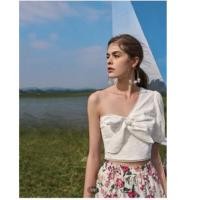 ราคา SHEIN เสื้อเปิดไหล่ข้างเดียว สีขาว size XS (18540218829)