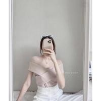 ราคา เสื้อเกาะอกเปิดไหล่ไขว้หน้า (21902094528)