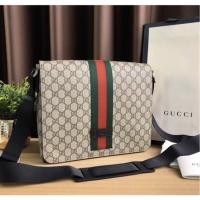 ราคา New Gucci GG Supreme Messenger bag (คาดเขียวแดง (4844380998)
