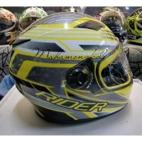 ราคา หมวกกันน็อค RIDER VIPER แว่น 2 ชั้น NO.3 สีเหลือง เทา ขาว Size XL (699008737)
