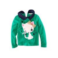 ราคา เสื้อยืดเด็ก แขนยาวสีเขียว (17499559509)