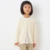 ราคา เสื้อไหมพรมเด็ก MUJI : Kids Cotton Blend Pattern Cardigan E9AM037 #16964285896 (16964285896)