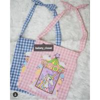 ราคา กระเป๋าผ้าสายโบว์สกรีนยูนิคอน (1214659222)