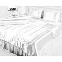 ราคา OHM ผ้านวมคู่ 70 นิ้ว x 90 นิ้ว ผ้าเครปซาติน 220 เส้น (สีขาว) (1348010156)