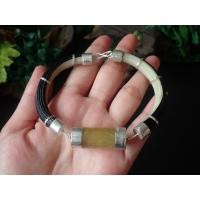 ราคา กำไลหางช้างหุ้มเงินแท้ แก้วไหมทอง (19840128709)