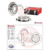ราคา 08 5719 10 จานเบรค ล้อ R (ยี่ห้อ BREMBO) รุ่น Std HONDA City ZX 1.5 (iDsi / Vtec) ปี 2002-2007 /HONDA Jazz GD Vtec ปี... (9143584548)