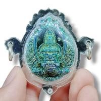 ราคา [MLN]99พระราหูอมจันทร์ สีเหล็กไหล หลวงพ่อน้อย วัดศรีษะทอง เลี่ยมกรอบกันน้ำ3ห่วงอย่างดี รุ่นบูรณะอุโบสถวัดศรีษะทองปี 2559 (23072425908)