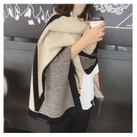 ราคา ผ้าพันคอผ้าคลุมไหล่ผ้าขนสัตว์สไตล์เกาหลี Cashmere scarf ผ้าพันคอ ผ้ากันหนาว ผ้าคลุมไหล่ แคชเมียร์ สีพื้น บาง (6166695470)