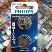 ราคา (แพคคู่) ถ่าน Philips CR2025 Lithium 3V แพคคู่ จำนวน 2ก้อน ของแท้บริษัท มีสลากภาษาไทย (21874607041)