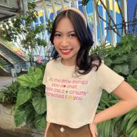 ราคา Daifeel DF1212 : I'm Crazy About You Crop (14018972051)