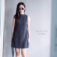 ราคา เดรสคอเต่าแขนกุด (106793401)