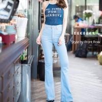 ราคา พร้อมส่ง!! กางเกงยีนส์เอวสูงขาม้า (2174969687)