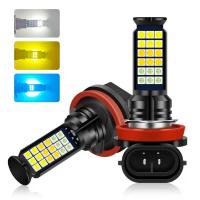 ราคา ไฟตัดหมอก 3 สี ขาว+ฟ้าไอซ์บลู+ส้ม รถยนต์ มี ขั้ว H11 1 คู่ (23550619922)