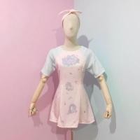 ราคา เดรสทรงน่ารักลายโพนี่ งานป้าย แบรนด์ Macaron (1541027085)