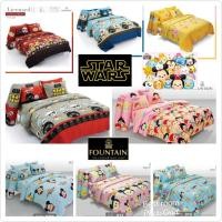 ราคา ลิขสิทธิ์แท้%STAR WARS Tsum Tsumชุดผ้าปูที่นอน+รวมผ้านวม(มีขนาด3.5, 5,6ฟุตเครื่องนอนฟาวน์เทน Fountainลายการ์ตูนซูมซูม ส (1545262307)