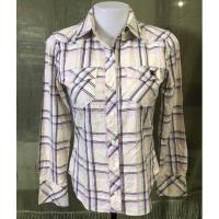 ราคา BURBERRY London เสื้อเชิ้ต เบอเบอรี่ ลอนดอน ป้ายญี่ปุ่น สวยมาก 35" มือสอง (21357033037)