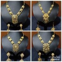 ราคา เครื่องประดับชุดไทย สร้อยคอพร้อม ตุ้มหูแบบหนีบ สำหรับเด็ก (2690969327)