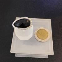 ราคา แหวนนิล แหวนเงินแท้ 925 ตัวเรือนชุบทองคำขาว นิลแท้กาญจนบุรี #เสริมเสน่ห์ #เสริมโชคลาภ (4319385991)