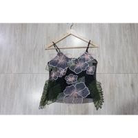 ราคา มือ2 เสื้อสายเดี่ยวปักดอกไม้ 3D (1723599428)