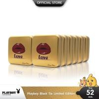 ราคา Playboy Black Tie Limited Edition รุ่นกล่องเหล็ก ถุงยางอนามัย ผิวไม่เรียบ แบบขีด ขนาด 52 มม. บรรจุ 12 กล่อง (36 ชิ้น) (1955922028)
