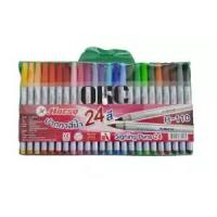 ราคา ปากกาสีน้ำ ตราม้า 24 สี H-110 (7759847380)