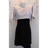 ราคา เดรส ลายจุดซิปหลัง อก 38" (1520037714)