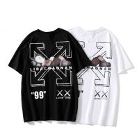 ราคา 【ใหม่】Ow ชุดOff White เสื้อยืดลำลองสำหรับบุรุษและสตรีผ้าฝ้ายคอกลมแขนสั้นพิมพ์ลายการ์ตูนยุโรปและอเมริกา (23770385099)